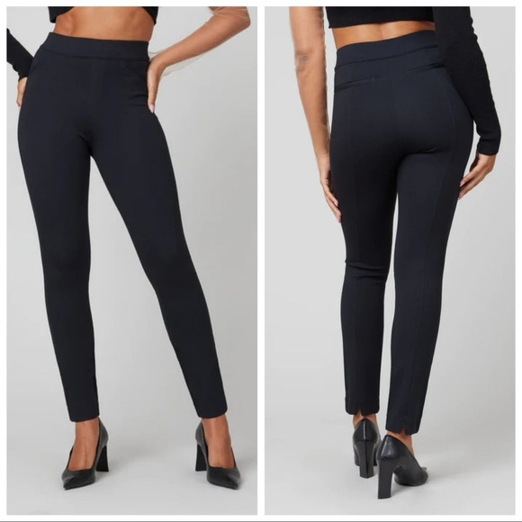 SPANX The Perfect Black Pant Backseam Skinny Petite - Picture 1 of 8